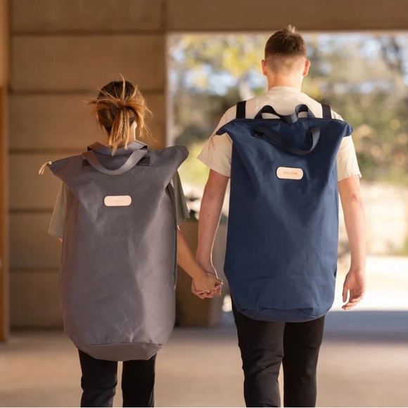 Jon Hart Brick Canvas Large Drawstring Laundry Bag - Picture 3 of 11